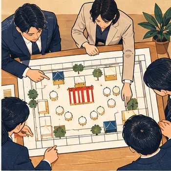 出張縁日のレイアウト設計｜必要スペース・動線・待機列の作り方