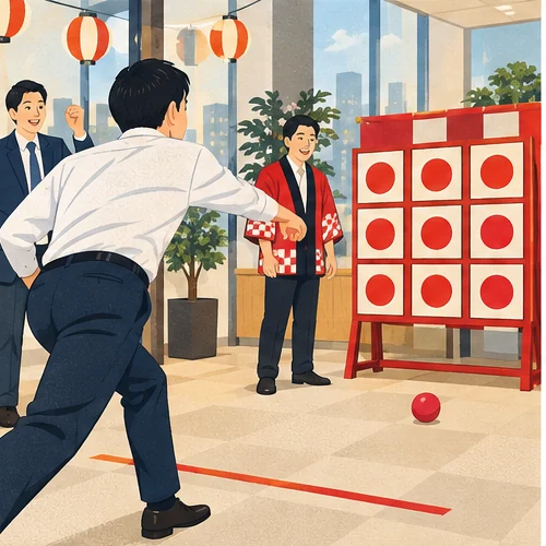 ストラックアウトを楽しむ企業イベント